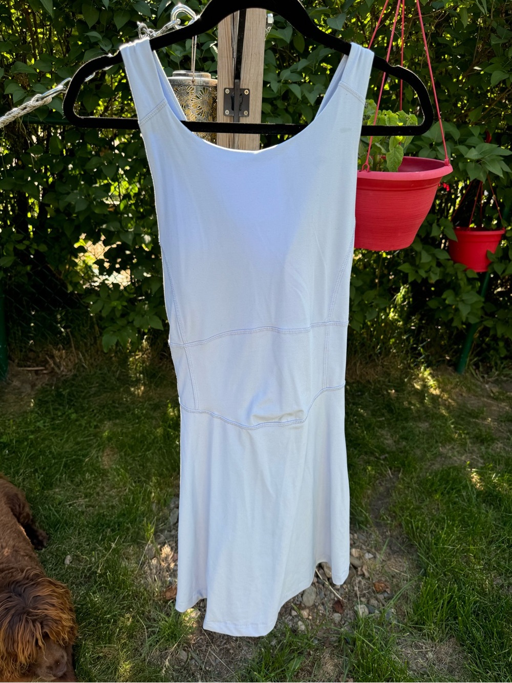 Light Blue Tank Dress and Black tank dress with built in shorts